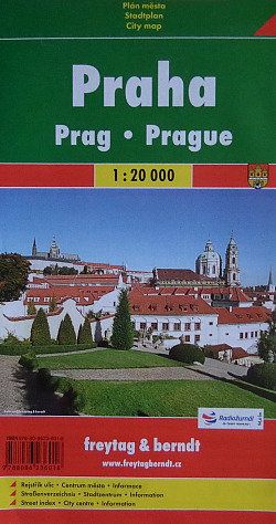 Praha-Prag-Prague Plán města 1 : 20 000