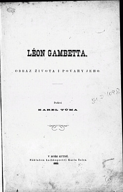 Léon Gambetta: Obraz života i povahy jeho