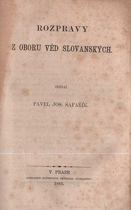 Rozpravy z oboru věd slovanských