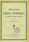 Přehled dějin Těšínska za vlády Marie Terezie