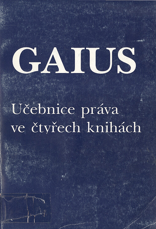 Gaius - Učebnice práva ve čtyřech knihách