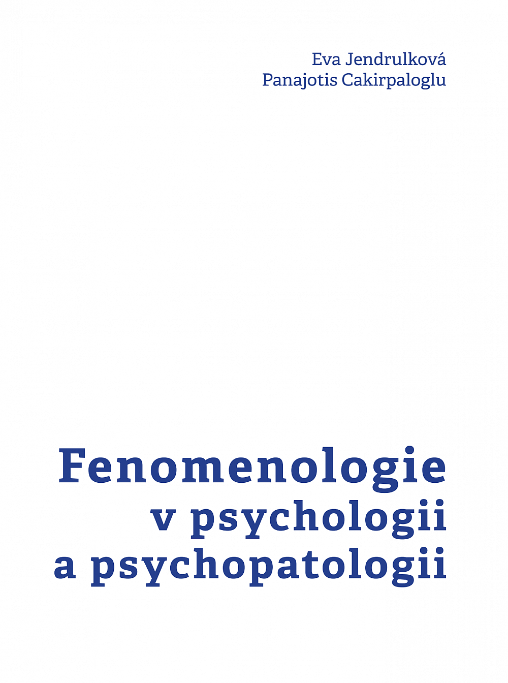 Fenomenologie v psychologii a psychopatologii