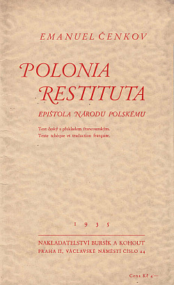 Polonia restituta: Epištola národu polskému / Polonia restituta: epître adressée a la nation polonaise