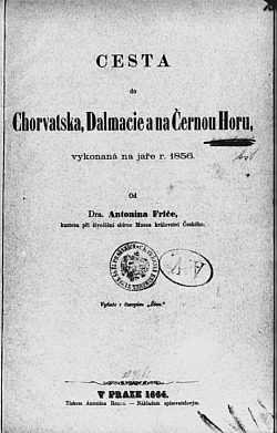 Cesta do Chorvatska, Dalmacie a na Černou Horu, vykonaná na jaře r. 1856