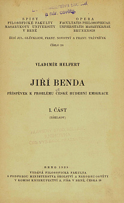 Jiří Benda I. část (Základy)