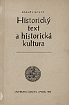 Historický text a historická kultura