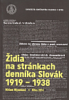 Židia na stránkach denníka Slovák 1919-1938