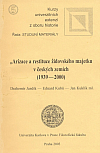 Arizace a restituce židovského majetku v českých zemích (1939-2000)