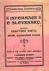 Informace o Slovensku