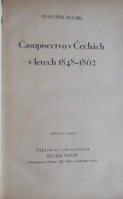 Časopisectvo v Čechách v letech 1848-1862