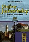 Dejiny Javorinky: Mestská časť Galanta