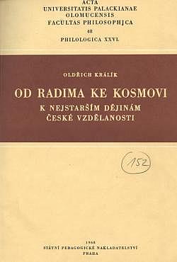 Od Radima ke Kosmovi: K nejstarším dějinám české vzdělanosti