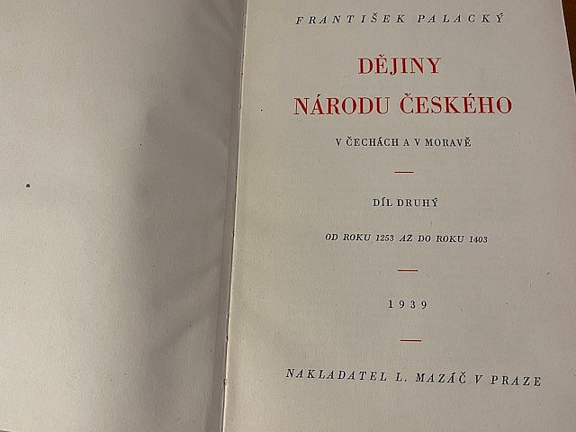 Dějiny národu českého v Čechách a Moravě II.