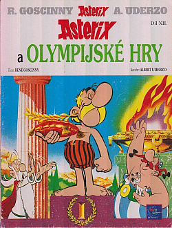 Asterix a olympijské hry obálka knihy
