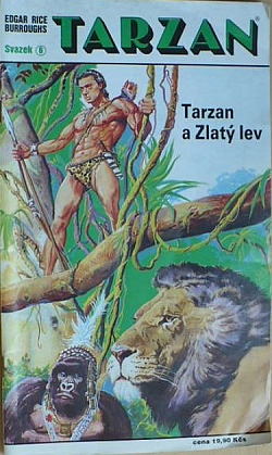 Tarzan a zlatý lev obálka knihy