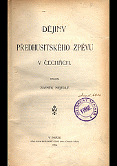 Dějiny předhusického zpěvu v Čechách